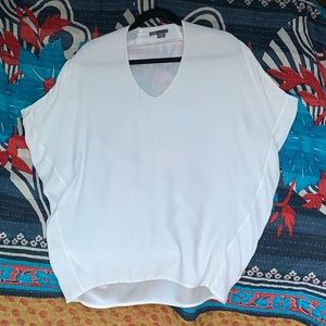 Vince white silk blouse